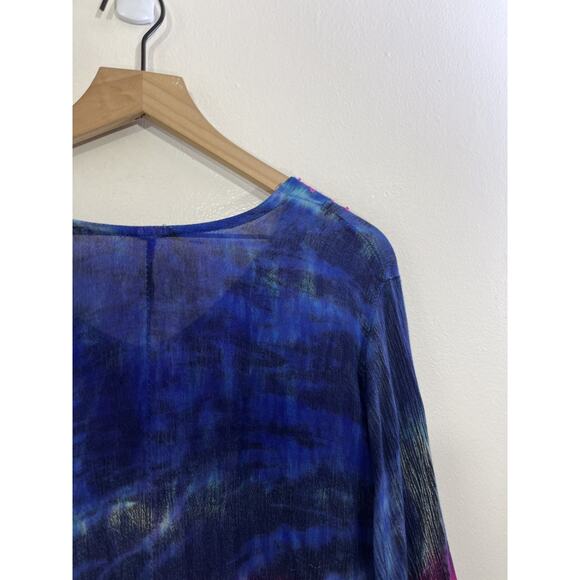 Bohemian Witchy Goblincore Top XL Hippie Festival Gypsy Renaissance Earthy - Picture 6 of 9